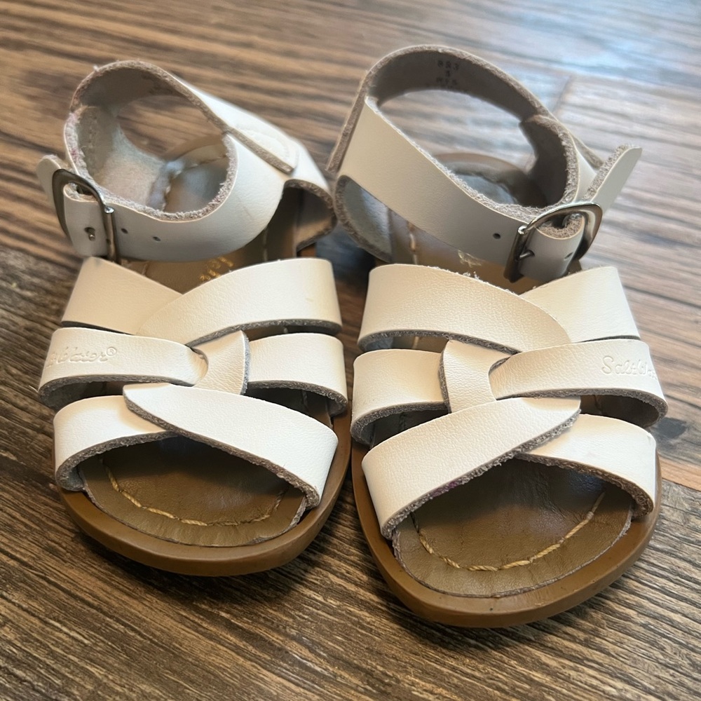 White Salt Water Sandals